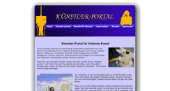 Desktop Screenshot of kuenstler-portal.at